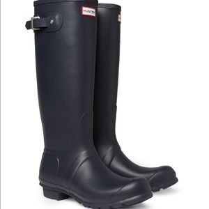 Original Tall Black Hunter Rain Boots 7